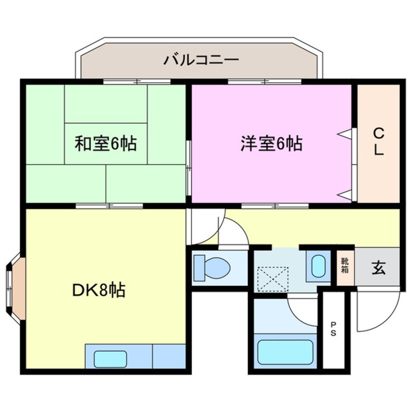 間取図 富尾ビル星田