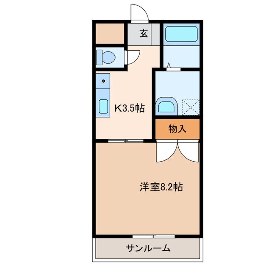 間取図 サンプレーネ