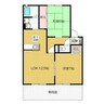 グランシャリオM 2LDKの間取り