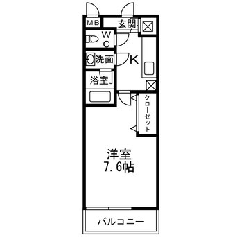 間取図 シャルム長尾