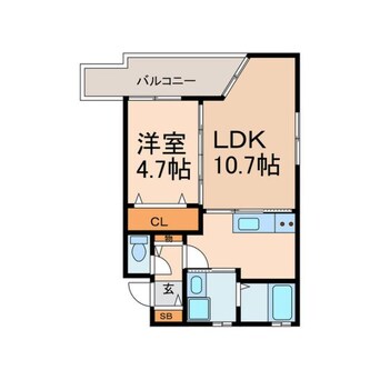 間取図 シャンテー東香里