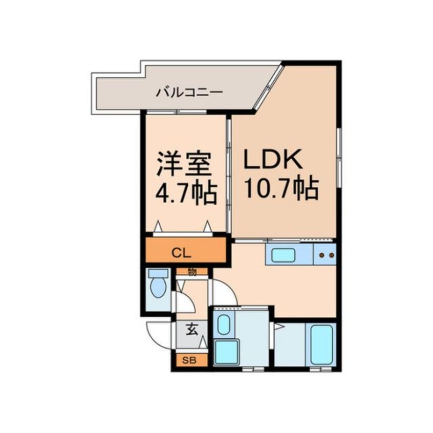 間取図 シャンテー東香里