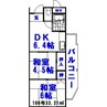 梅が丘ハイツ 2DKの間取り