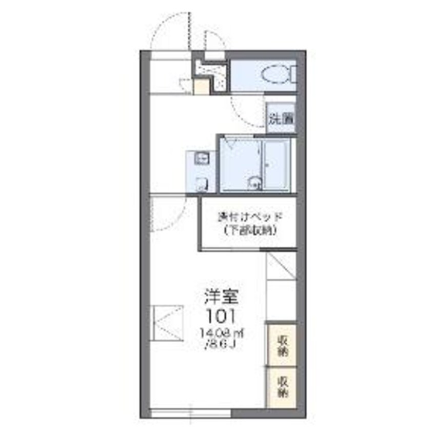 間取図 レオパレスルミエール