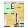シュテルンハイムB棟 3DKの間取り