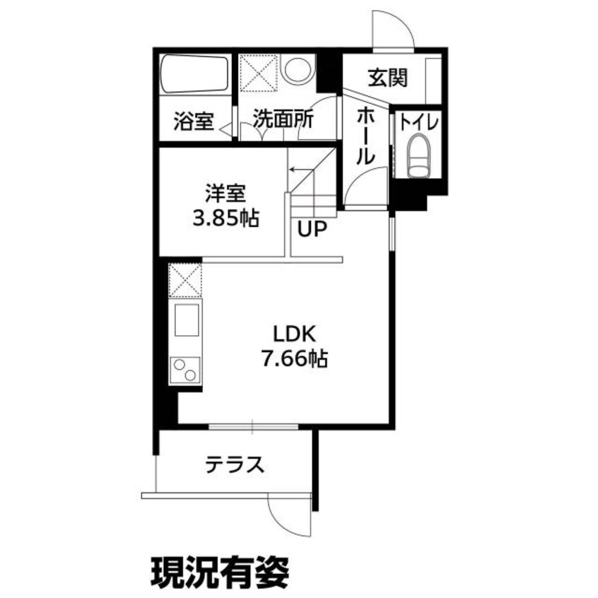 間取図 キャルムコート交野2番館