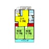 東ハイム 2DKの間取り