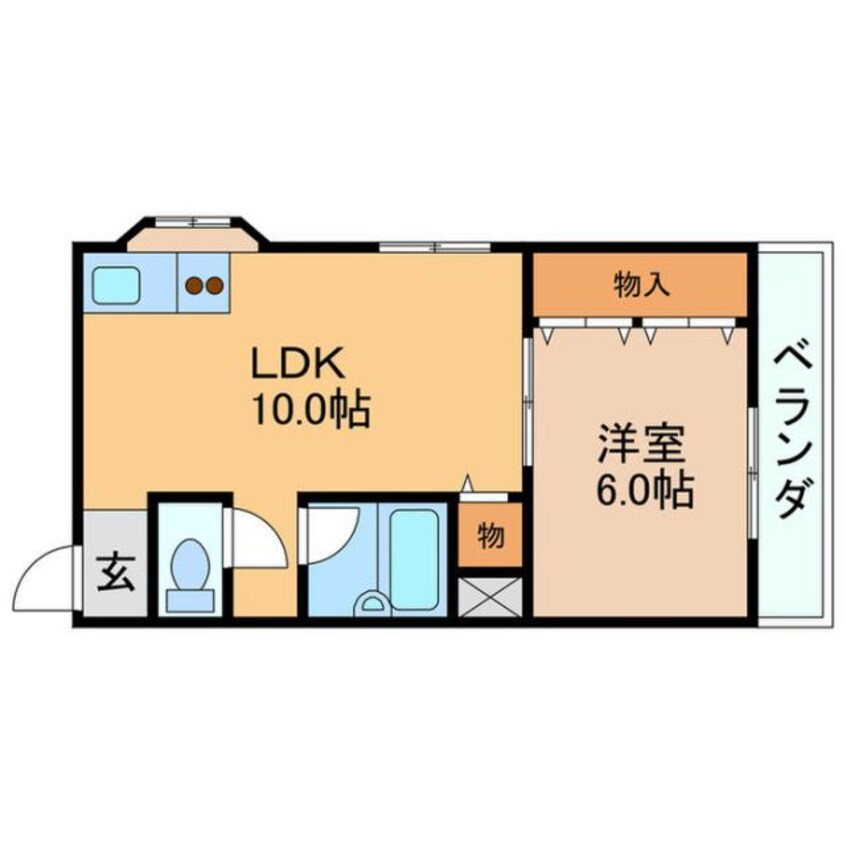 間取図 シャンティー香里ケ丘Ⅲ