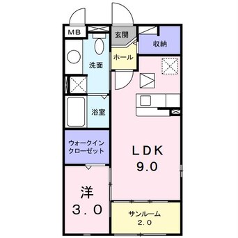 間取図 エミネンスムラカワⅡ