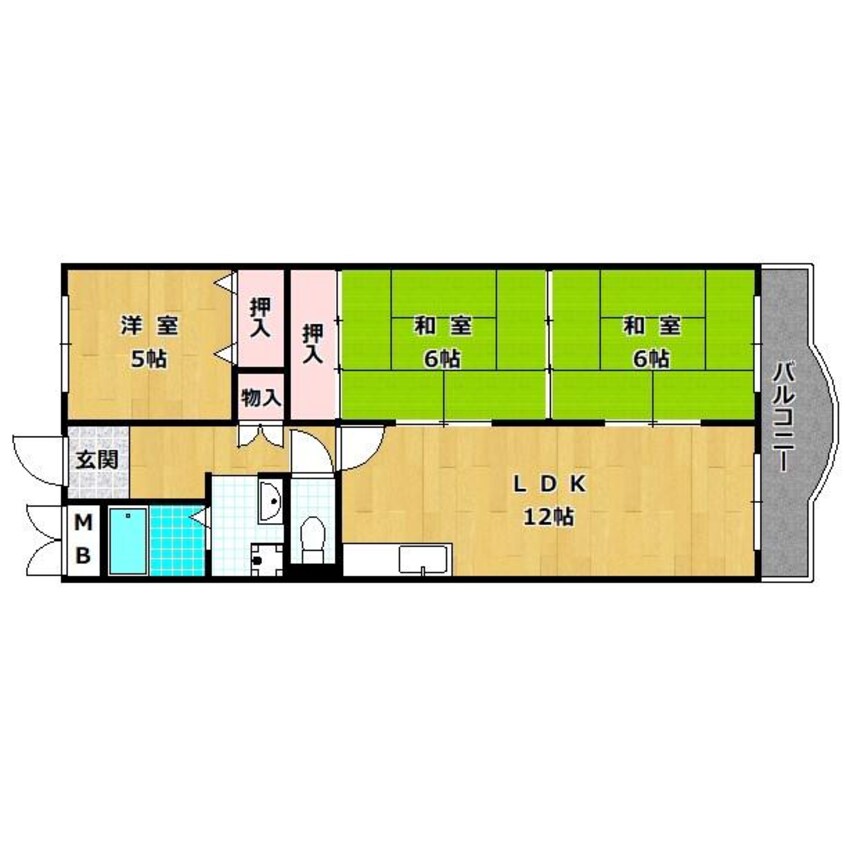 間取図 ハイツひとつまつ１番館