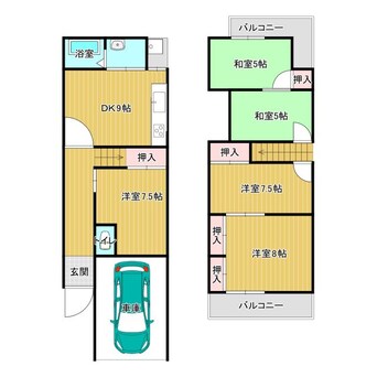 間取図 交野市私部西２丁目吉川邸