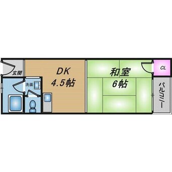 間取図 星田マンション（206）