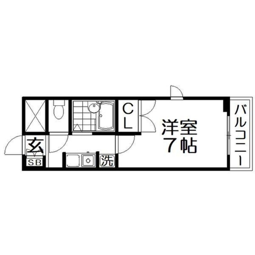 間取図 メルベーユTハイツ