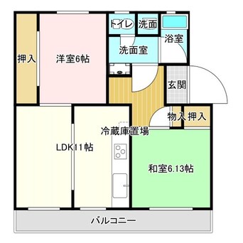 間取図 釈尊寺第一住宅第５号棟