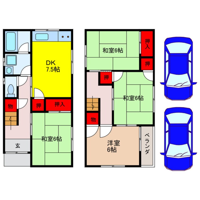 間取図 福山善文借家