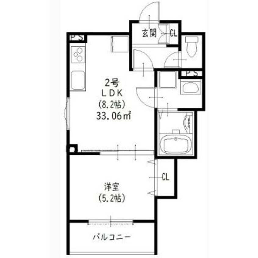 間取図 クリエオーレ長尾元町Ⅰ