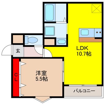 間取図 LYCKA