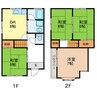 小篠ハイム6号 4DKの間取り