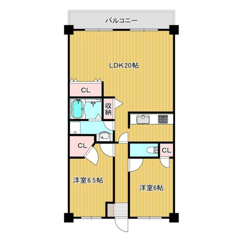 間取図 交野中央グリーンマンション