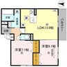 GRANVIA 2LDKの間取り