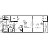 アート星田駅前 1LDKの間取り