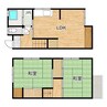 野村元町貸家 2LDKの間取り
