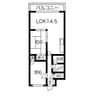 エスポワール交野 2LDKの間取り