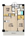 セノアタワー新大阪 1LDK+Sの間取り