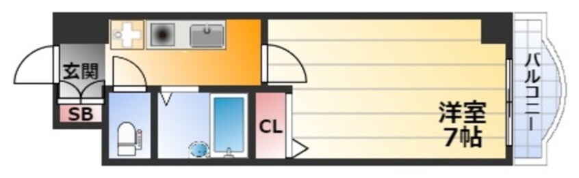 間取図 大阪メトロ御堂筋線/東三国駅 徒歩2分 11階 築25年