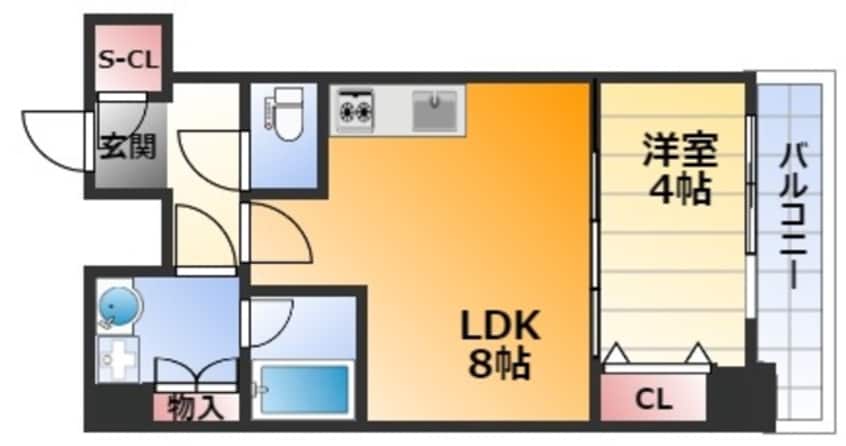 間取図 学研都市線<片町線>・JR東西線/加島駅 徒歩12分 9階 築1年