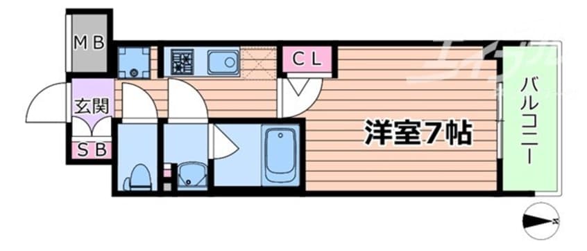 間取図 コンフォリア新大阪宮原Q