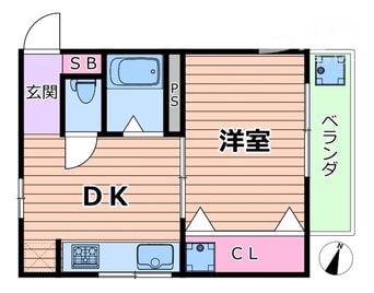 間取図 阪急神戸線/神崎川駅 徒歩5分 2階 築48年