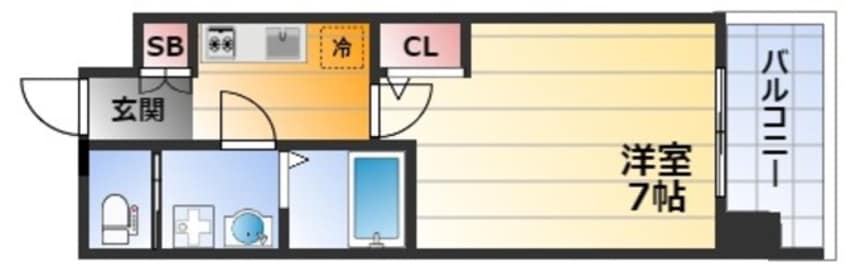 間取図 セレニテ三国プリエ