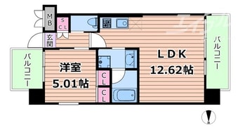 間取図 阪急神戸線/神崎川駅 徒歩10分 10階 1年未満