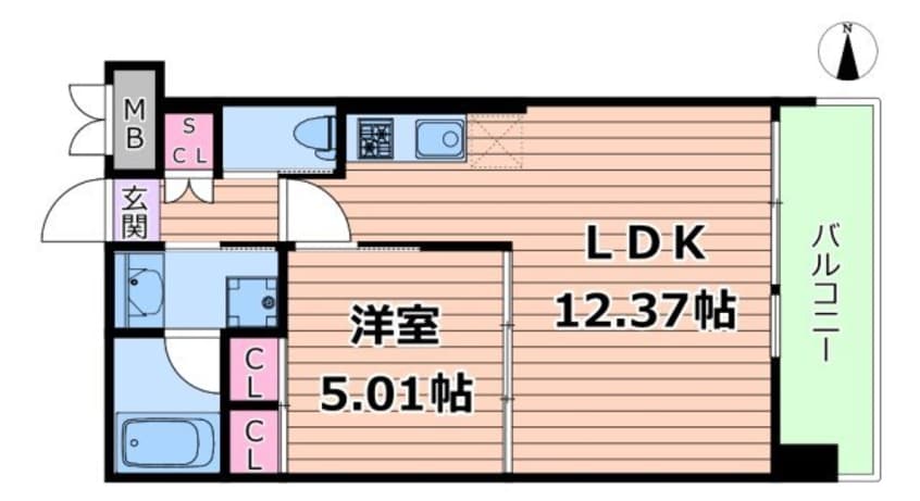 間取図 阪急神戸線/神崎川駅 徒歩10分 4階 1年未満