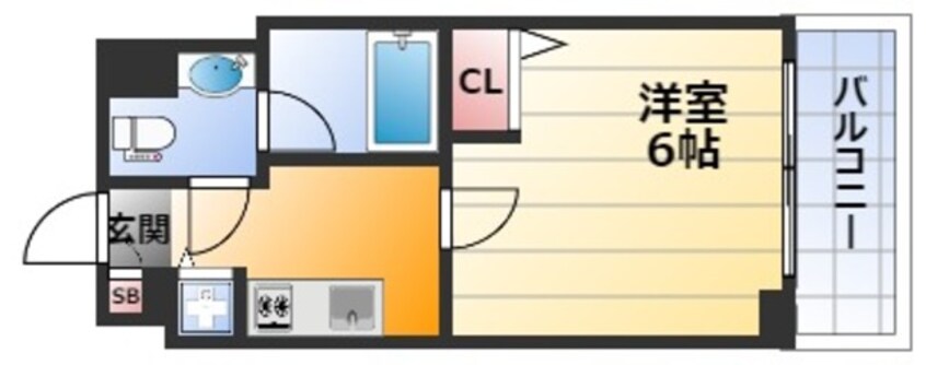 間取図 大阪メトロ御堂筋線/東三国駅 徒歩4分 9階 築7年