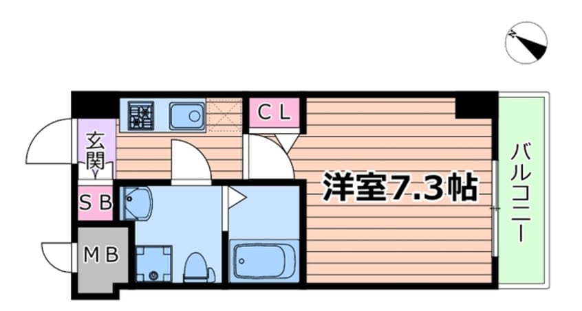 間取図 エグゼ新大阪南