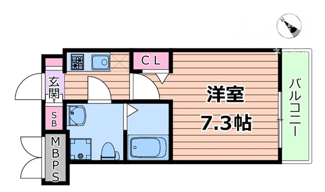 間取り図 エグゼ新大阪南