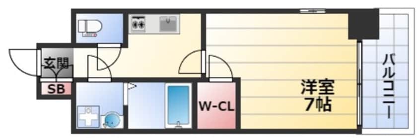 間取図 エスプレイス新大阪サウスゲート