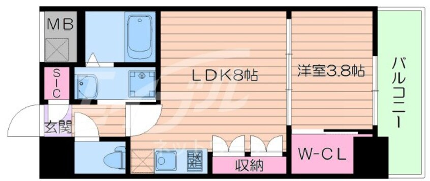 間取図 セレニテ新大阪カルム