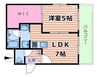 シティスパイア十三東 1LDKの間取り