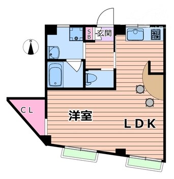 間取図 大阪メトロ御堂筋線/東三国駅 徒歩9分 3階 築45年