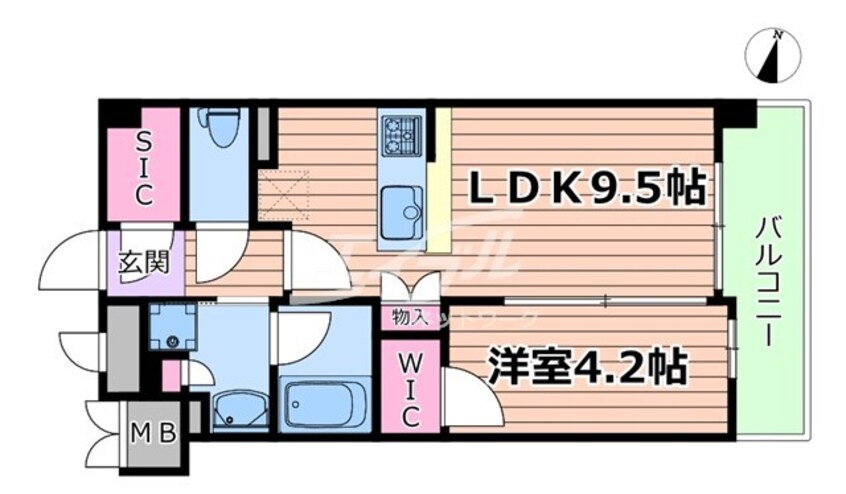 間取図 STANDZ新大阪