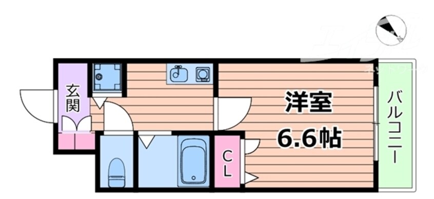 間取図 アクロス塚本リヴィエール