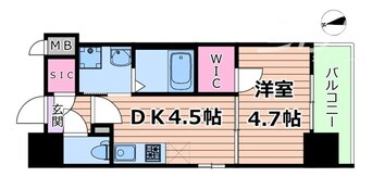 間取図 学研都市線<片町線>・JR東西線/加島駅 徒歩7分 4階 1年未満