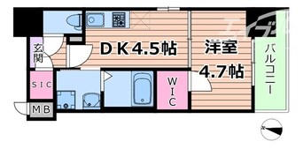 間取図 学研都市線<片町線>・JR東西線/加島駅 徒歩7分 4階 1年未満