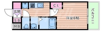 間取図 エステムコート新大阪フロウ