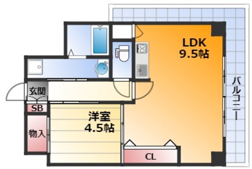 間取図 サムティ新大阪ウエスト