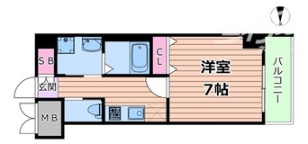 間取図 阪急宝塚線/岡町駅 徒歩3分 4階 1年未満
