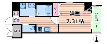 間取図 阪急宝塚線/岡町駅 徒歩3分 6階 1年未満